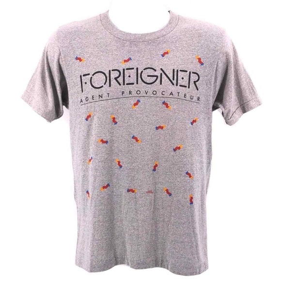 Screen Stars Tops - Vintage 80s Foreigner Agent Provocateur concert Band t-shirt Screen Stars tag